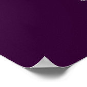 GRÜNER TALISMAN,purple Poster (Ecke)