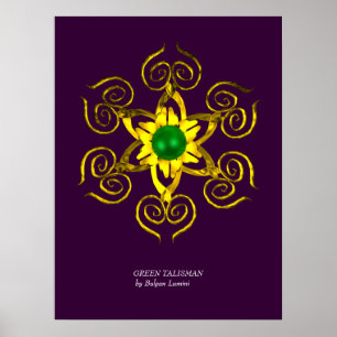 GRÜNER TALISMAN,purple Poster