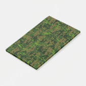 Grüner Tarnungs-Dekor Waldart-Digital Post-it Klebezettel (angewinkelt)