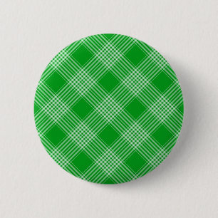 Grüner Tartan kariert Button