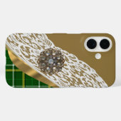Grüner Tartan karierte Spitze Case-Mate iPhone Hülle (Rückseite (Horizontal))