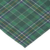 Grüner Tartan-Karo-Monogramm Tischdecke (Schrägansicht)