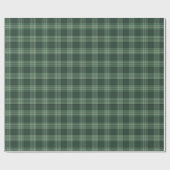 Grüner Tartan-Karostoff Geschenkpapier (Flach)