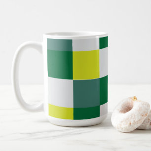 Grüner Tartan-Karostoff Kaffeetasse