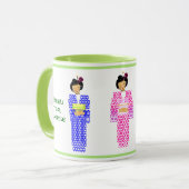 Grüner Tee bitte, Ocha kudasai Tasse (Vorderseite Links)