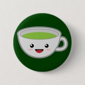 Grüner Tee Button (Vorderseite)