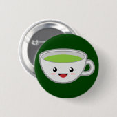 Grüner Tee Button (Vorne & Hinten)