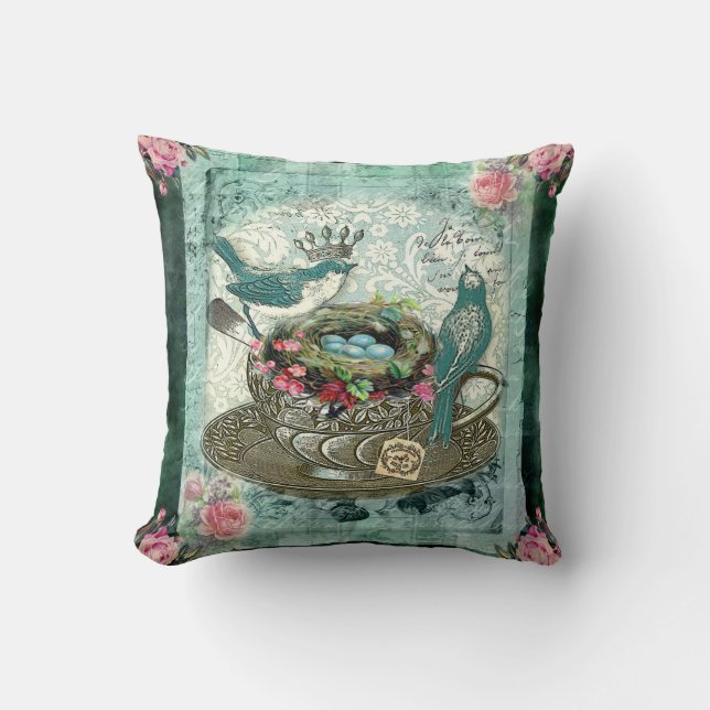 Grüner Tee Kissen (Vorderseite)