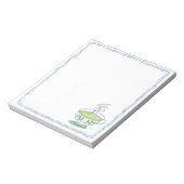 Grüner Tee Kleiner Notepad Notizblock (Rotiert)