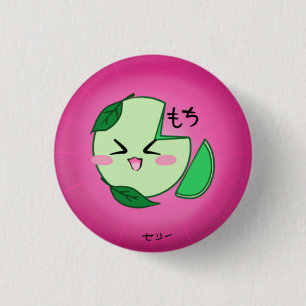Grüner Tee Mochi Eiscreme-Knopf Button