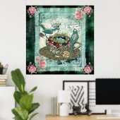 Grüner Tee Poster (Heimbüro)