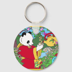 Grüner Tee-Schlüsselanhänger Schlüsselanhänger