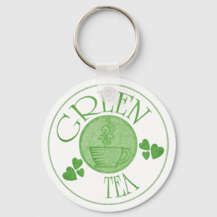 Grüner Tee-Schlüsselanhänger Schlüsselanhänger