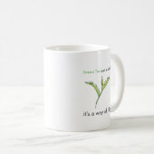 Grüner Tee-Tasse Kaffeetasse (VorderseiteRechts)