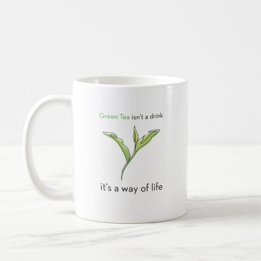 Grüner Tee-Tasse Kaffeetasse (Links)