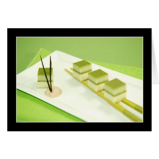 Grüner Tee-Tofu (Vorderseite (Horizontal))