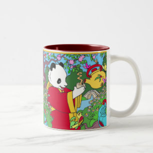 Grüner Tee Zweifarbige Tasse