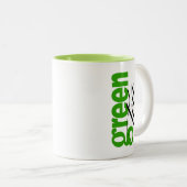 Grüner Tee Zweifarbige Tasse (VorderseiteRechts)
