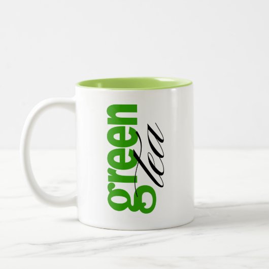 Grüner Tee Zweifarbige Tasse (Links)