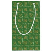 Grüner Teppich Kleine Geschenktüte (Rückseite)