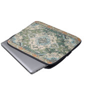 Grüner Teppich Laptopschutzhülle (Vorne Knopf)