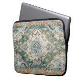 Grüner Teppich Laptopschutzhülle (Vorderseite Links)