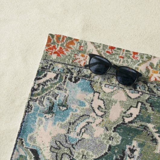 Grüner Teppich Strandtuch (Beispiel)