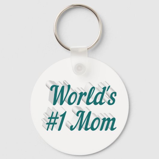 Grüner Text der Mama Schlüsselanhänger (Vorderseite)