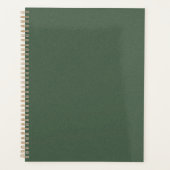 Grüner Texturierter 21,59 x 27,94 cm Planer für Zu (Vorderseite)
