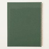Grüner Texturierter 21,59 x 27,94 cm Planer für Zu (Rückseite)