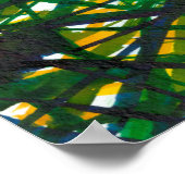 Grüner Thicket II Poster (Ecke)