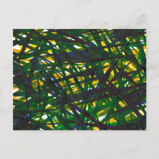 Grüner Thicket II Postkarte (Vorderseite)