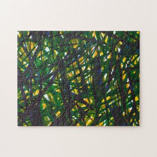 Grüner Thicket II Puzzle (Horizontal)