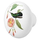 Grüner Throated Carib-Kolibri Keramikknauf (Rechts)