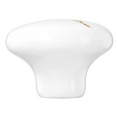 Grüner Throated Mango Hummingbird Keramikknauf (Seitenansicht)