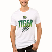 Grüner Tiger Fette Typografie