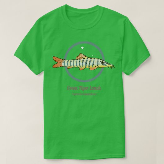 Grüner Tiger Schlammpeitzger T-Shirt (Design vorne)