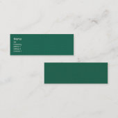 Grüner Tile - Haut Mini Visitenkarte (Vorne/Hinten)