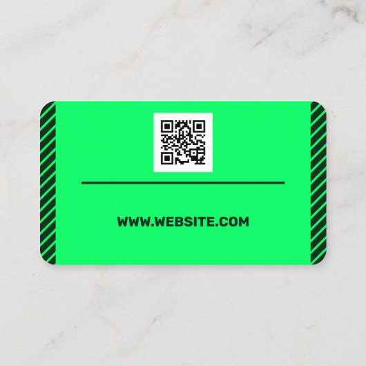 Grüner Ton minimalistisch moderne Visitenkarte (Rückseite)