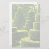 Grüner Topiary - Briefpapier (Vorne/Hinten)