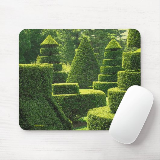 Grüner Topiary - Mousepad (Mit Mouse)