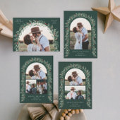 Grüner Torbogen Moderne Schrift 2 Foto Weihnachten