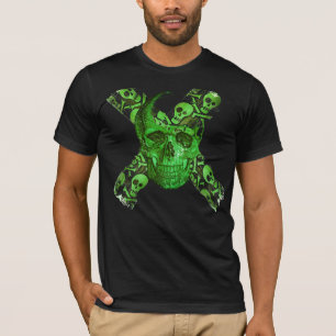 Grüner Totenkopf - Lustiger Totenkopf #3 T-Shirt