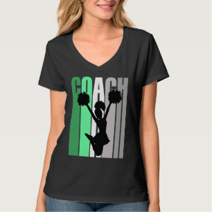 Grüner Trainer von Cheerleading Cheerleader Coach T-Shirt