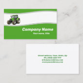 Grüner Traktor - Betriebskarte Visitenkarte (Vorne/Hinten)