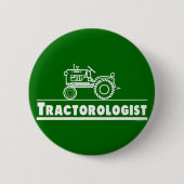 Grüner Traktor Button (Vorderseite)