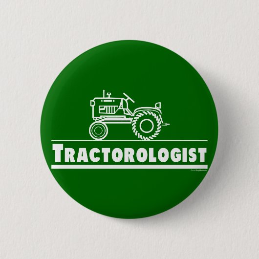Grüner Traktor Button (Vorderseite)