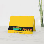 Grüner Traktor für Kinder Karte (Rückseite)