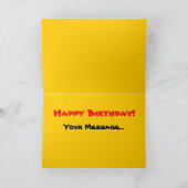 Grüner Traktor für Kinder Karte (Innenseite)