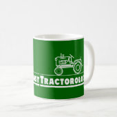 Grüner Traktor Kaffeetasse (VorderseiteRechts)